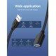 CABLETIME καλώδιο προέκτασης USB CT-C160-U3-AMAFN, 5Gbps, 2m, μαύρο