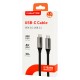 CABLETIME καλώδιο USB-C CT-C160-PU31-CMCM2, USB 3.2, 100W, 20Gbps, 4K, 1.5m, μαύρο