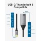 CABLETIME αντάπτορας USB-C σε HDMI CT-C160-PU31-CMHDFN1, 4K/60Hz, 0.15m, μαύρος