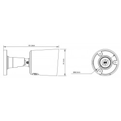 POWERTECH υβριδική κάμερα CCTV PT-1583 με μικρόφωνο & Full Color λειτουργία, 5MP, 2.8mm, IP67
