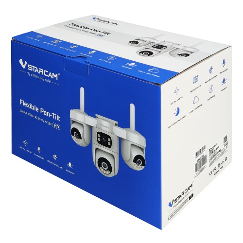 VSTARCAM smart κάμερα CS623FR, four-lens, 2MP, WiFi, PTZ, SD, IP66