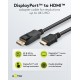 GOOBAY καλώδιο DisplayPort σε HDMI 80521, 4K/60Hz, 18 Gbps, 2m, μαύρο
