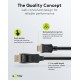GOOBAY καλώδιο DisplayPort σε HDMI 80523, 4K/60Hz, 18 Gbps, 5m, μαύρο