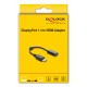 DELOCK αντάπτορας DisplayPort σε HDMI 63006, 4K/60Hz, active, μαύρος