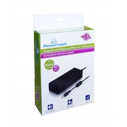 POWERTECH φορτιστής laptop PT-57 για Acer, 19V, 90W, μαύρος