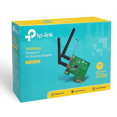 TP-LINK Ασύρματο N PCI Adapter TL-WN881ND, 300Mbps, WPA/WPA2, Ver. 1.0