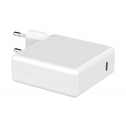 POWERTECH φορτιστής laptop PT-704 για Apple, USB Type-C PD, 61W, λευκός