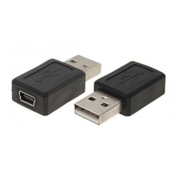 POWERTECH αντάπτορας USB σε USB Mini CAB-U111, 480Mbps, μαύρος