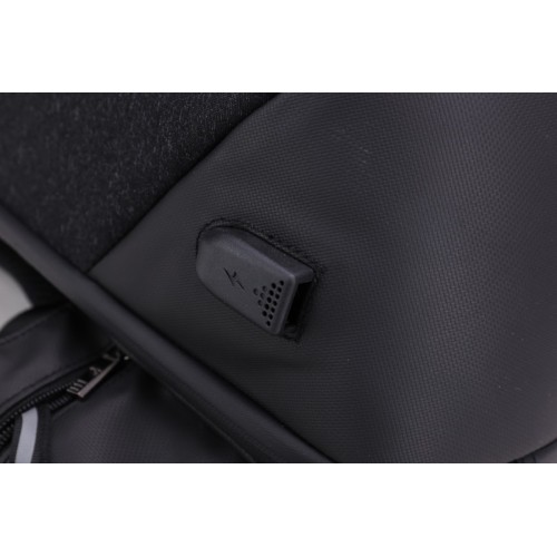 ARCTIC HUNTER τσάντα πλάτης B00208 με θήκη laptop 15.6", λουκέτο TSA, 24L, μαύρη