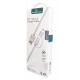 POWERTECH καλώδιο USB σε Micro/Lightning PT-707, MFi, 2.4A, 1m, λευκό