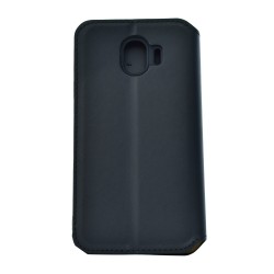 POWERTECH Θήκη Slim Leather για Samsung J4 2018, μαύρη