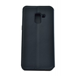 POWERTECH Θήκη Slim Leather για Samsung A5 2018, μαύρη