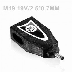 POWERTECH αντάπτορας για φορτιστή laptop M19 για Asus 2.5x0.7mm, 19V, μαύρος